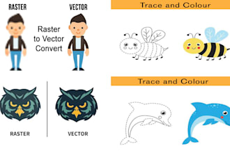do expert raster to vector and logo tracing