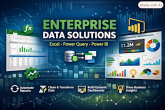 advanced excel, power query, power bi dashboards and automation