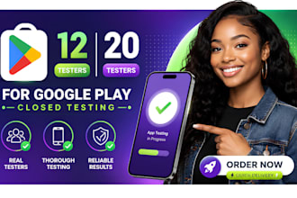 12 testers 20 testers for google play tester closed testing mobile app testing