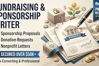write sponsorship proposal letter, donation request fundraising nonprofit letter