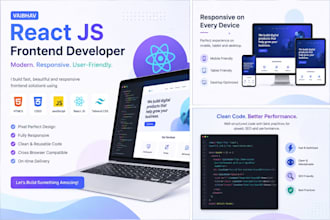 build a react js responsive frontend website with tailwind CSS