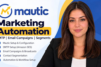 setup mautic marketing automation mautic smtp email campaigns segments