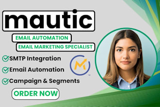 setup mautic marketing automation mautic smtp email campaigns segments