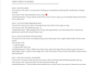 write viral short form scripts