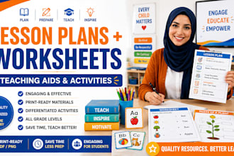 create engaging lesson plans, worksheets, and teaching aids