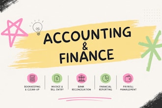 do accounting and finance excel projects, financial analysis