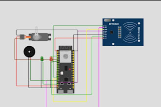 develop esp32 rfid door lock system with mqtt and telegram alerts