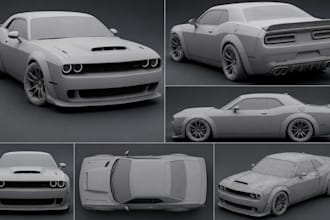 3d car modeling, 3d car, sport car, rc car, 3d vehicle, automotive renders