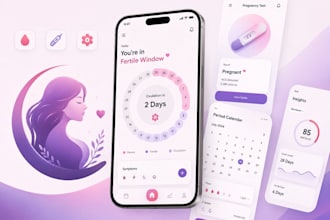 develop period tracking app, pregnancy test app, ovulation tracker app