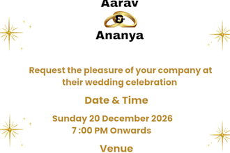 design elegant wedding invitation card and marriage invitation