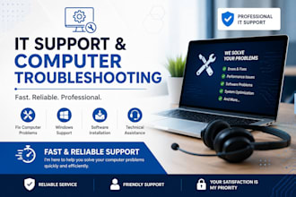 provide professional IT support and computer troubleshooting
