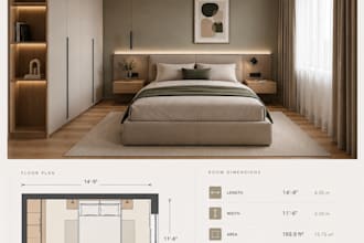 create a mood board for a cozy interior 3d design
