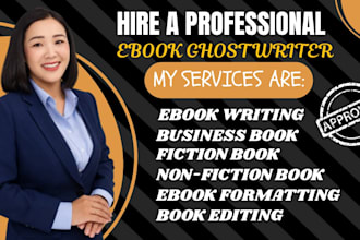 professionally ghostwrite and edit your book