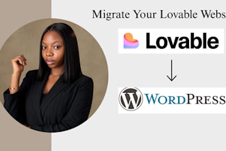 convert lovable website to wordpress or wix website