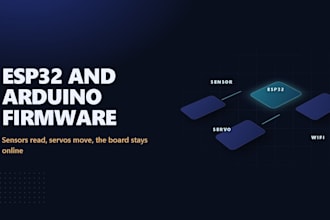 write esp32 or arduino firmware for your hardware project