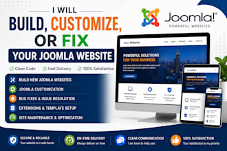 build, customize, or fix your joomla website