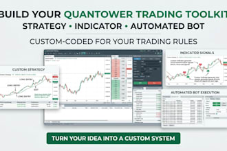 create quantower trading strategy, indicator and quantower automated trading bot