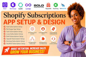 setup shopify subcriptions seal recharge subi loop bold appstle kaching paywhirl
