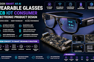 design ar ai wearable glassesdevice pcb iot hardware consumer electronic product
