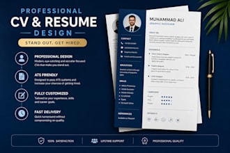 design a professional CV, resume and europass CV