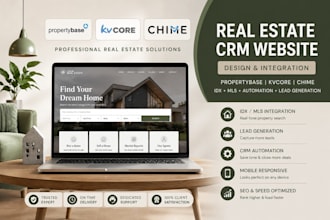 design propertybase kvcore chime real estate CRM website idx mls integration