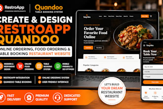 design restroapp quandoo online food ordering table booking restaurant website