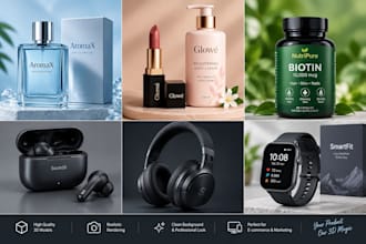 create realistic 3d product rendering and product modeling