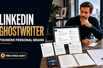be your linkedin ghostwriter for founder personal branding