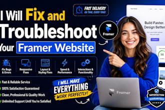 fix and troubleshoot your framer website