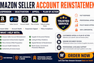 write amazon seller account reinstatement appeal and plan of action
