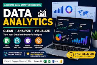 clean, analyse your data and create an interactive  dashboard
