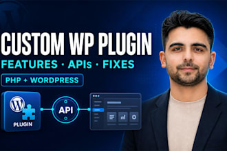 build or customize a wordpress plugin and API integration