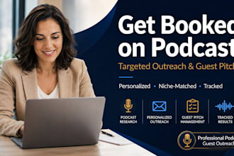 do targeted podcast outreach and guest pitching to get you booked