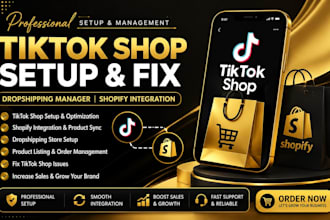 setup tik tok shop fix tiktok dropshipping manager shopify integration