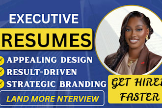 write an ats optimized executive resume for your career