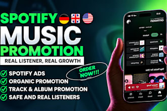 chart your spotify music, spotify music promotion and organic spotify growth