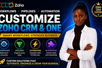 customize zoho crm, one, workflows, pipelines, and automation