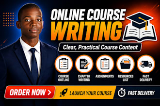 write your online  course or training  content