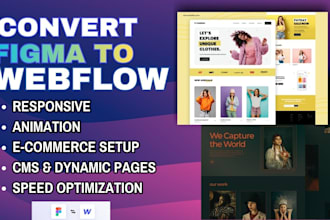 convert figma to webflow, migrate wordpress to webflow and optimize speed