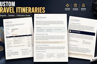 create a custom luxury travel itinerary and personalized trip planner