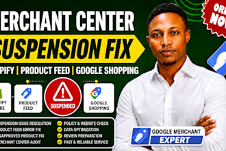 fix google merchant center suspension, product feed issues shopify store