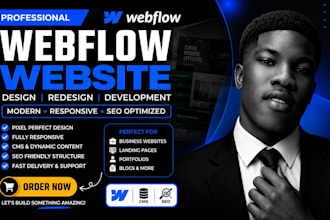 design or develop a webflow website, figma to webflow, webflow developer