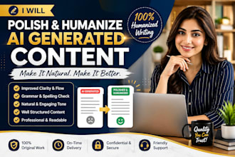 polish and humanize ai generated content