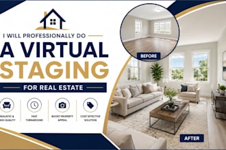 do professional virtual staging for real estate