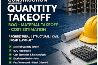 do construction quantity takeoff and material estimation