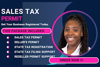do tax registration, sellers permit, tax filing, tax returns and tax audit