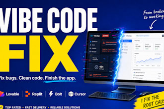 fix and stabilize your ai built or vibe coded web app