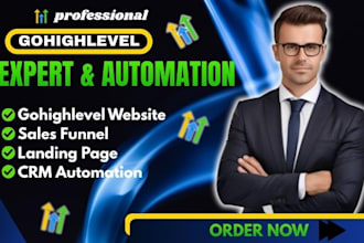 gohighlevel website ghl landing page sales funnel ghl automation ghl expert