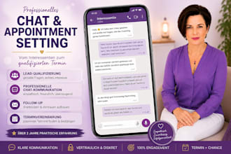 act as your professional chat and appointment setter