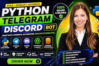 build telegram trading bot discord bot web scraping ai automation